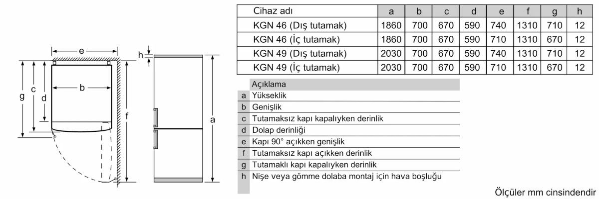Profilo BD3046WFUN 415 L No-Frost Alttan Donduruculu Buzdolabı