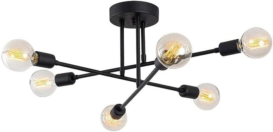 Apliqa 3478-06-BL Arman 6lı Plafonyer Modern Avize